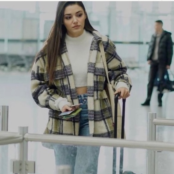 ZARA checked oversized jacket - Picture 4 of 5